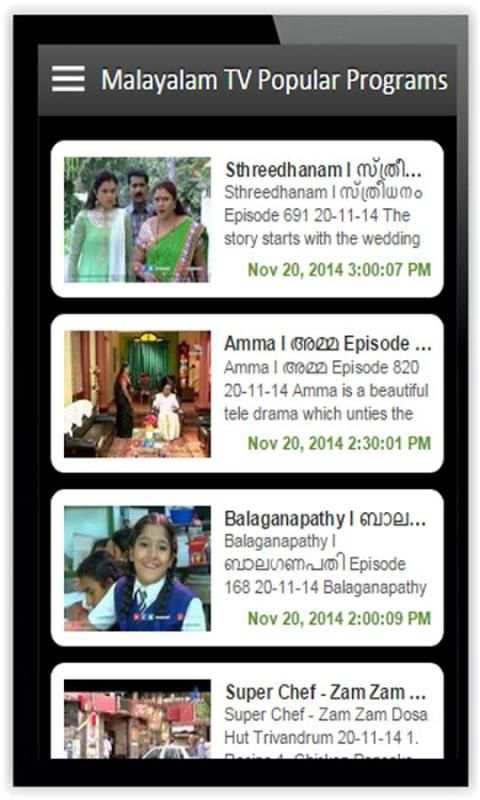 Malayalam TV- Daily Shows HD screenshot 5