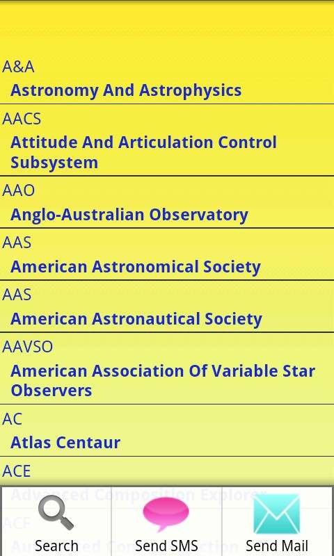 Abbreviations screenshot 3
