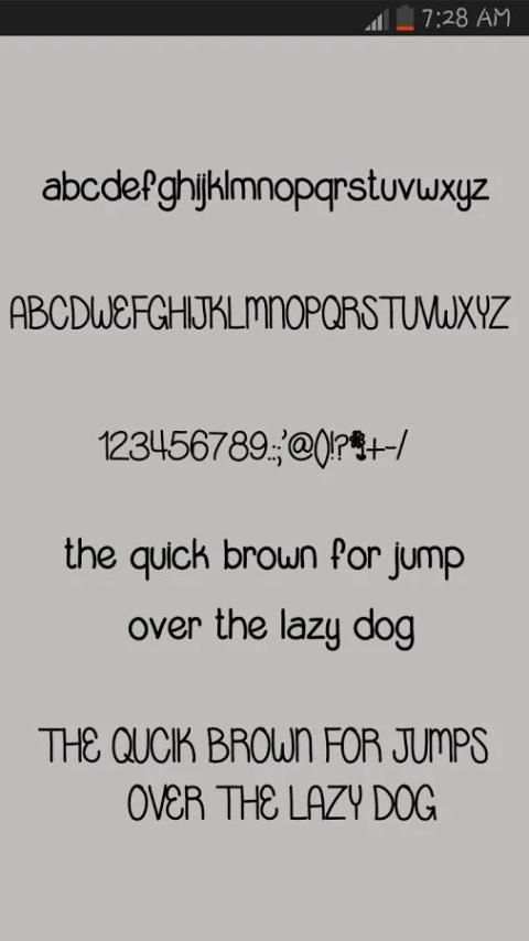 50 Fonts Free Samsung Galaxy скриншот 3