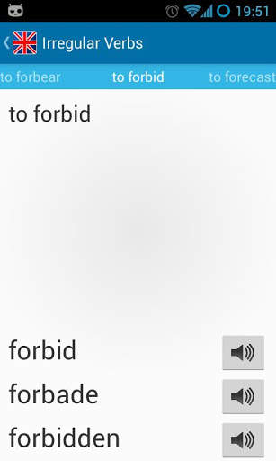 English Irregular Verbs screenshot 2