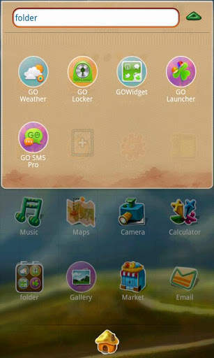 Brilliant GOlauncherEX Theme 3 تصوير الشاشة