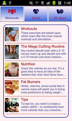 The Mega Cutting Workout Plan screenshot 1