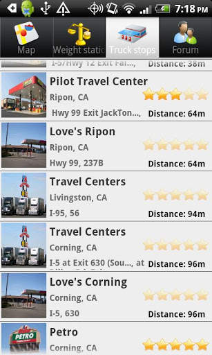 Geo Trucker - truck stops screenshot 2