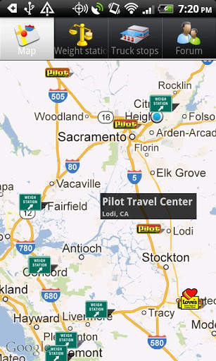 Geo Trucker - truck stops screenshot 1