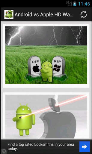 Android vs Apple HD wallpapers скриншот 4