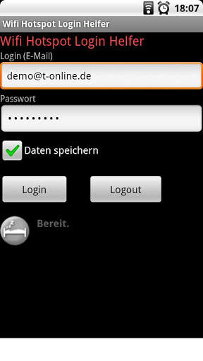 Wifi Hotspot Login Helfer screenshot 1