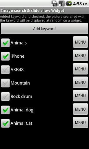Image search &amp; show Widget screenshot 1