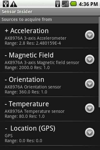 Sensor Insider Lite screenshot 2