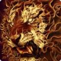 3D Flaming lion live wallpaper
