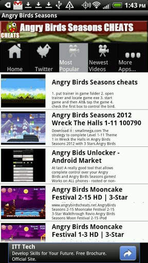 Angry Birds Seasons Cheats स्क्रीनशॉट 3