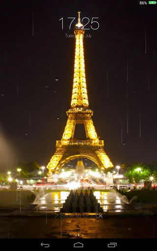 Rainy City Lock Screen screenshot 1