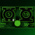 Green Lantern Weather Clock icon
