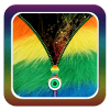 Rainbow Fur Zipper Screen Lock icon