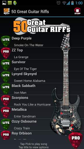 50 Rock &amp; Heavy Guitar Riffs screenshot 1