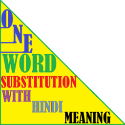 One Word Substitution &amp; Hindi иконка
