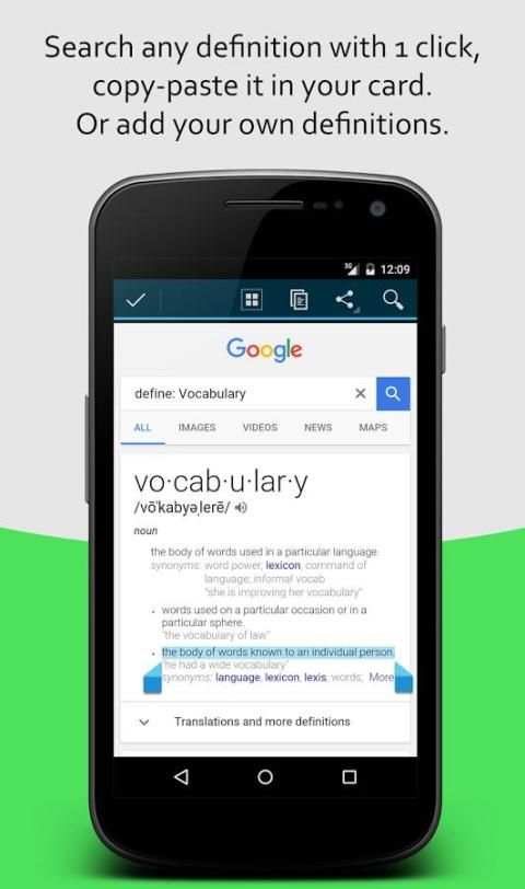 Quick Vocabulary Notes (beta) screenshot 2
