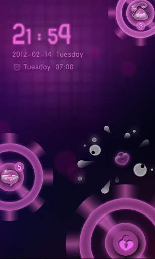 GOLocker BloodySweetLove Theme screenshot 3