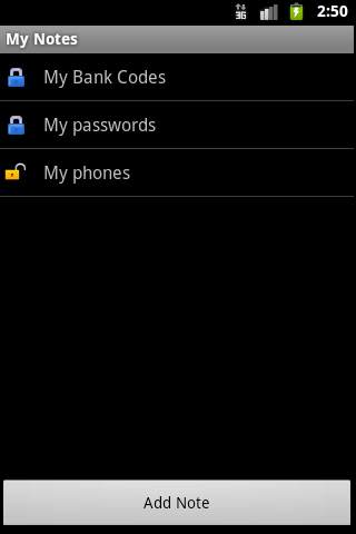 My Notes screenshot 2
