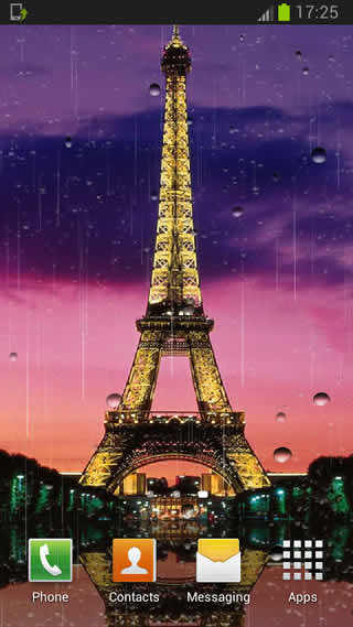 Rainy Paris Live Wallpaper screenshot 2