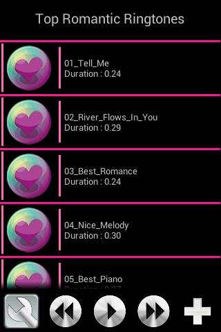 Top Romantic Ringtones screenshot 1
