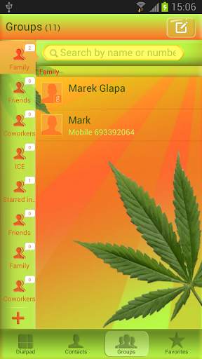 GO Contacts EX Weed Ganja screenshot 5