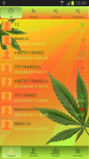 GO Contacts EX Weed Ganja screenshot 2