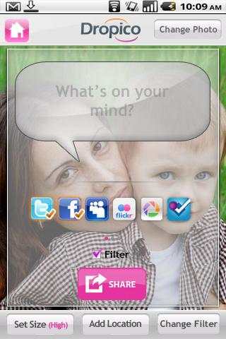 Dropico Photo Sharing &amp;effects 2 تصوير الشاشة