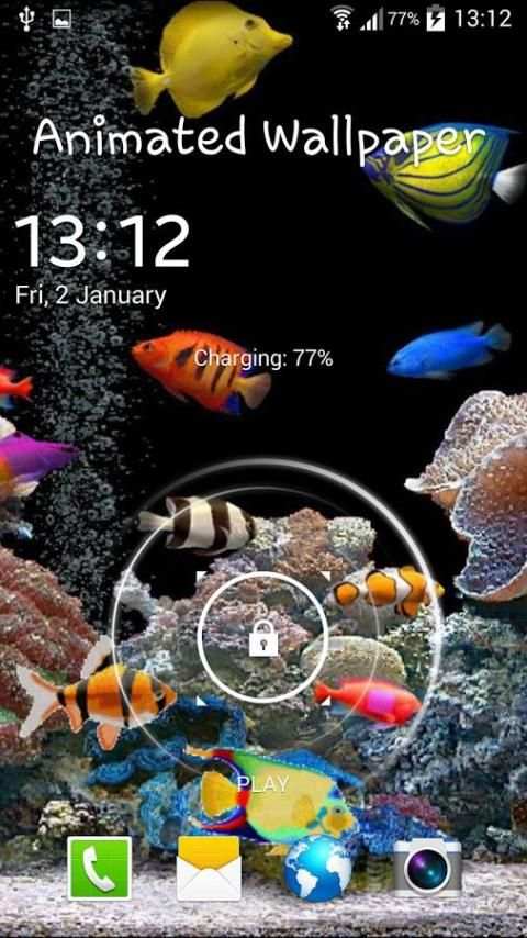 Aquarium Live Wallpaper 1 تصوير الشاشة