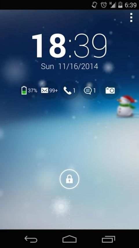 Christmas Lock Screen स्क्रीनशॉट 3