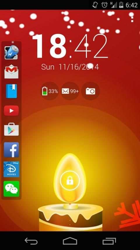Christmas Lock Screen स्क्रीनशॉट 2