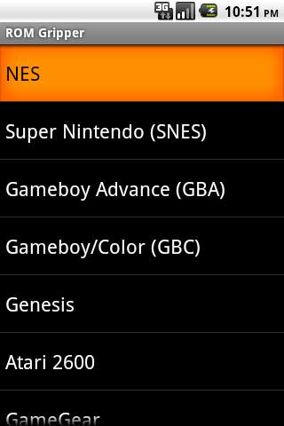 Emulator Game List screenshot 1