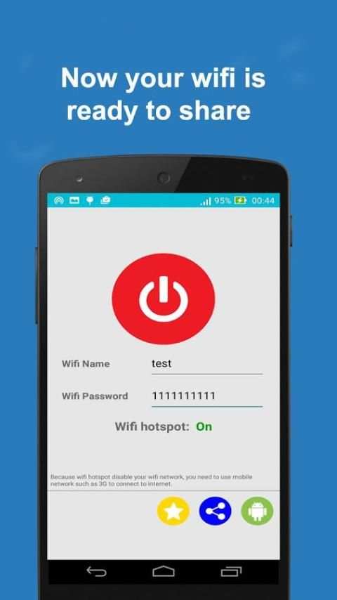 Quick Wifi Hotspot Tethering screenshot 1