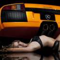 Girls &amp; Cars HD live wallpaper on 9Apps
