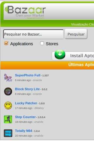 Bazaar News &amp; Aptoide install 2 تصوير الشاشة