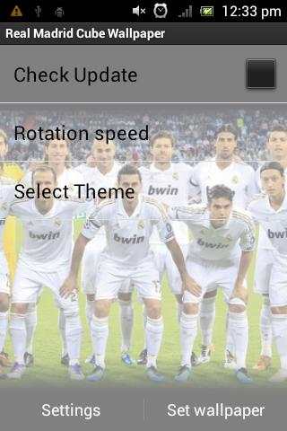 Real Madrid 3D Cube Wallpaper screenshot 4