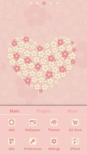 Flower Love_GO Launcher Theme screenshot 2