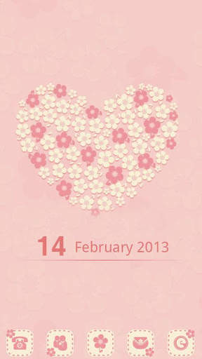 Flower Love_GO Launcher Theme screenshot 1