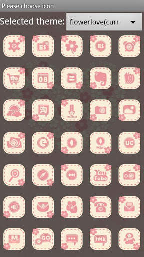Flower Love_GO Launcher Theme screenshot 4