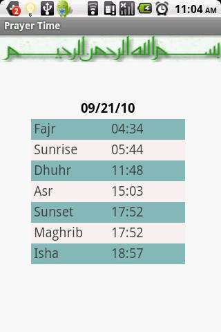 Prayer Time screenshot 1