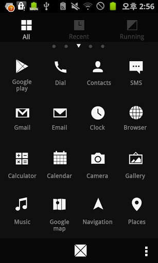 Mono GOLauncher EX Theme screenshot 2