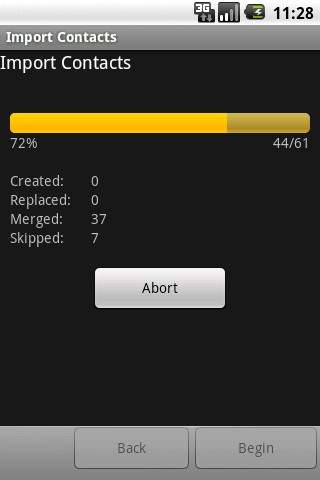 Android Contacts Import 2 تصوير الشاشة