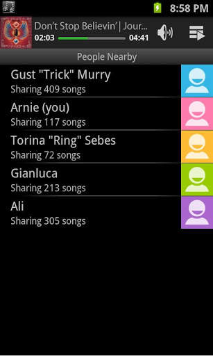 Flockedup social music player screenshot 1