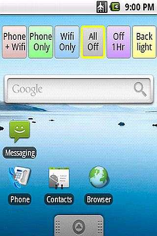 Phone + Wifi On/Off Widget screenshot 1