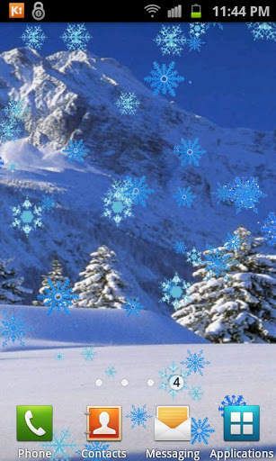 Galaxy S3 Snowfall LWP screenshot 1