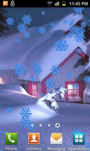 Galaxy S3 Snowfall LWP screenshot 2