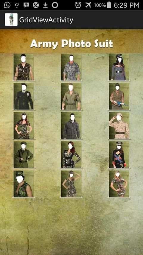 army suit photo maker screenshot 4