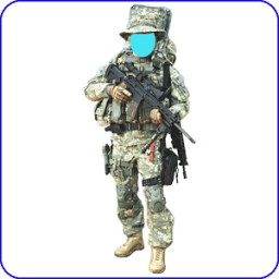 army suit photo maker أيقونة