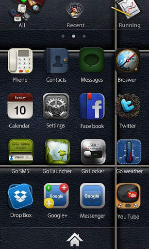 Sira GO Launcher Getjar Theme screenshot 2