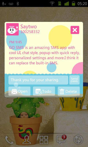 GOSMSPRO ColorfulWorld ThemeEX screenshot 2
