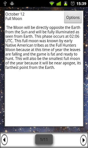 Astronomy Calendar screenshot 3